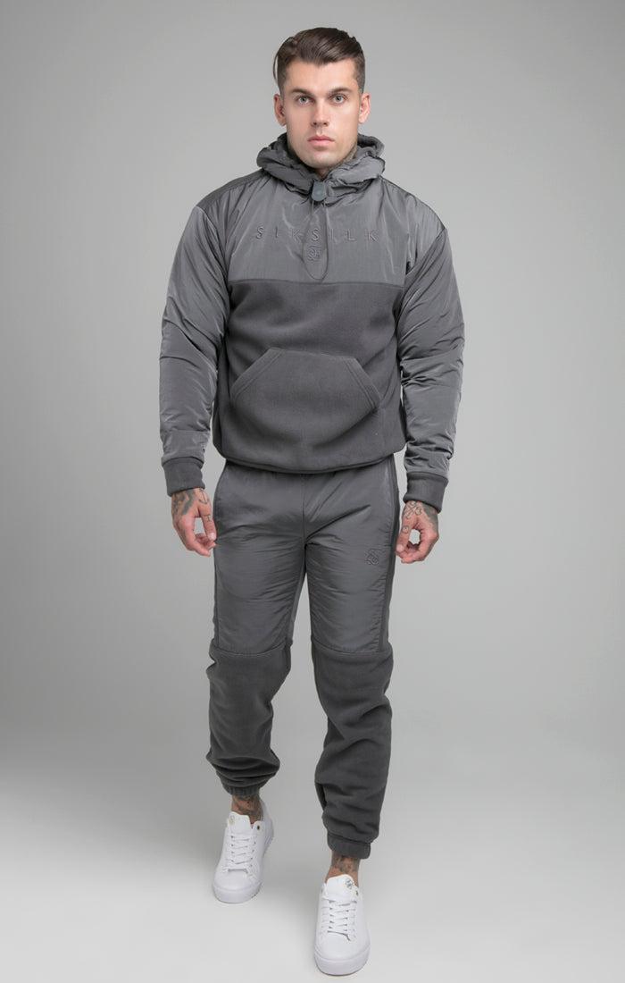 Load image into Gallery viewer, Grey Hybrid Pro Overhead Hoodie (2)