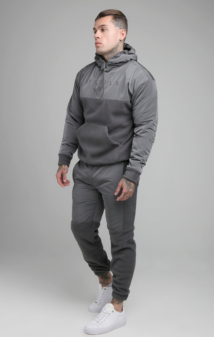 Load image into Gallery viewer, Grey Hybrid Pro Overhead Hoodie (3)
