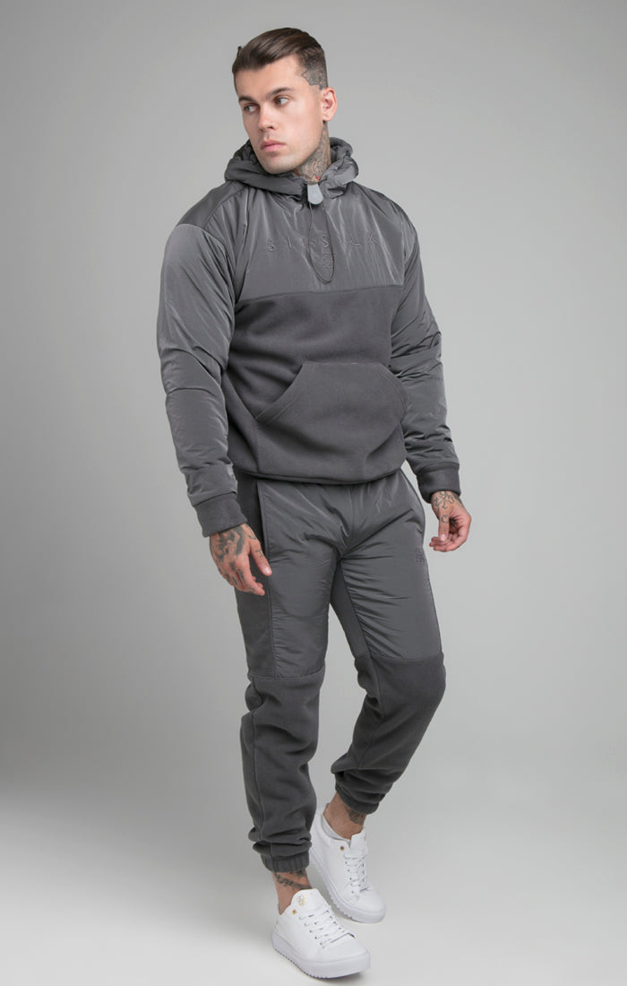 Load image into Gallery viewer, Grey Hybrid Pro Overhead Hoodie (4)
