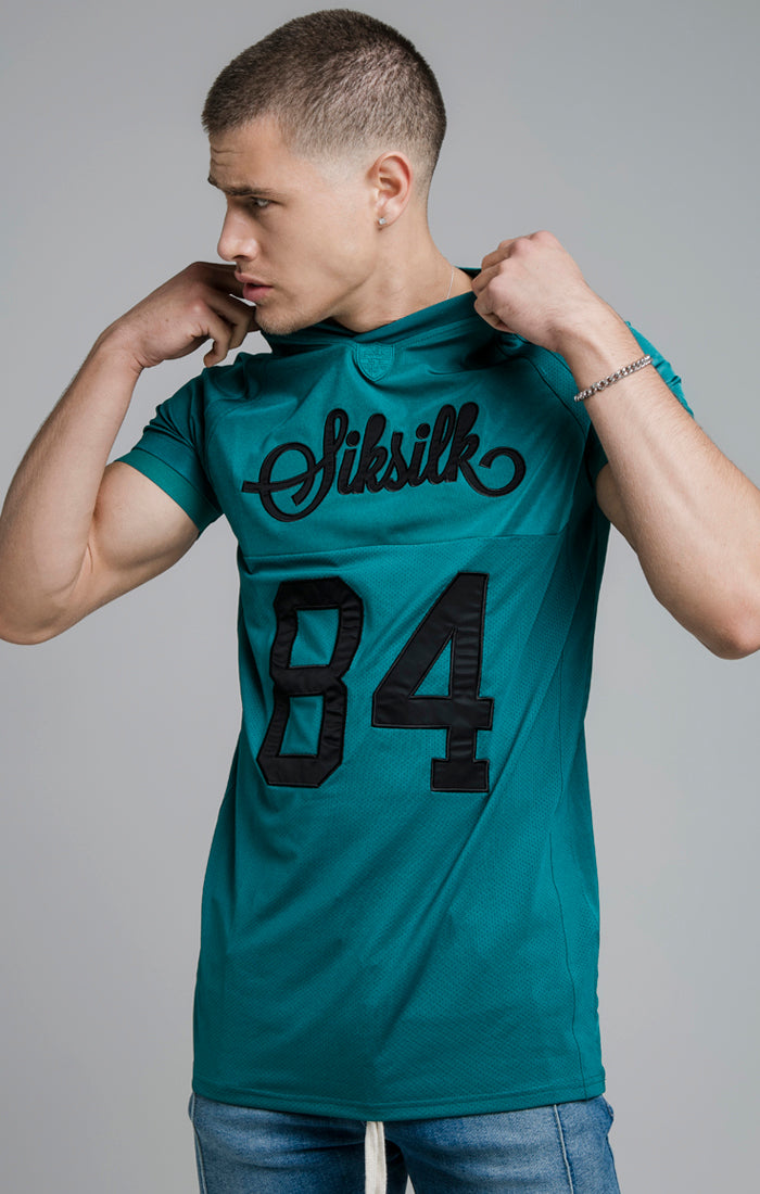 Load image into Gallery viewer, Teal Stretch Sports T-Shirt