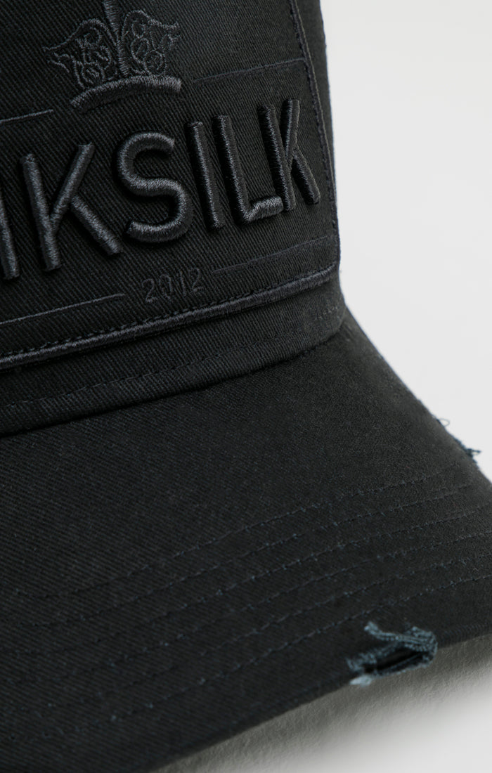 Load image into Gallery viewer, SikSilk Distressed Trucker - Black (2)