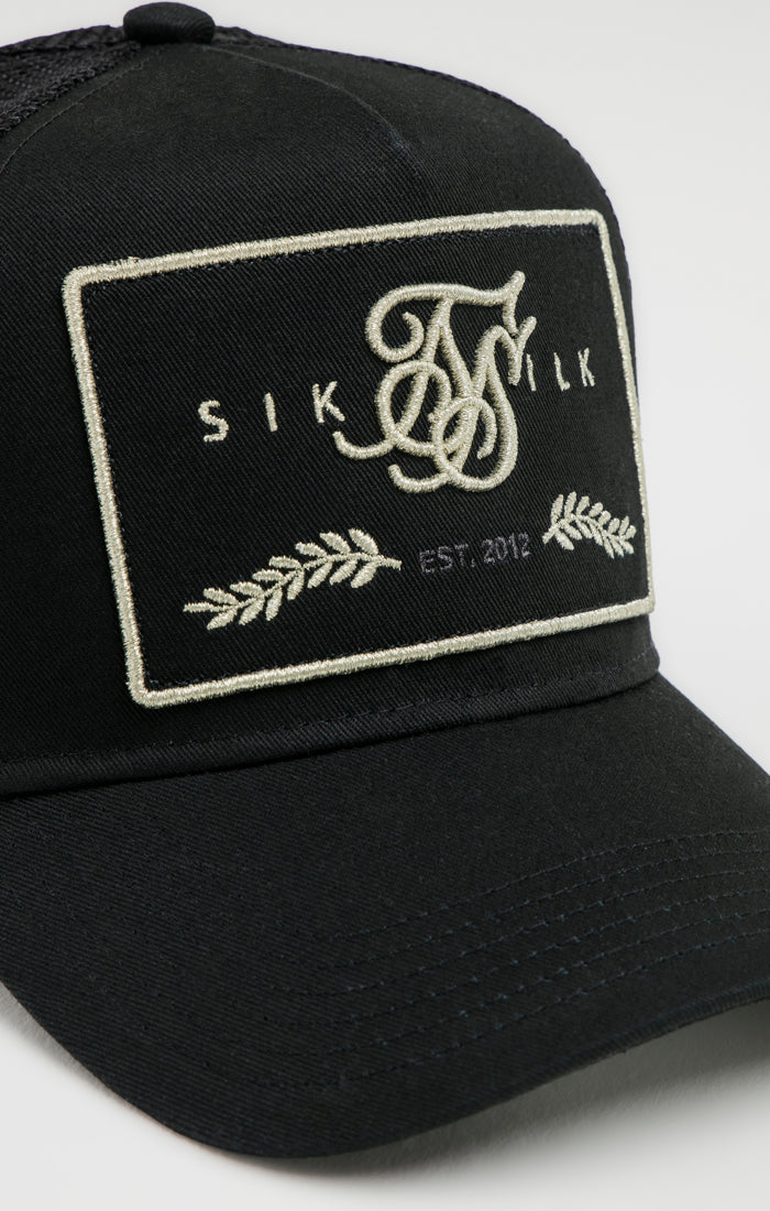 Load image into Gallery viewer, SikSilk Og Patch Trucker - Black (3)
