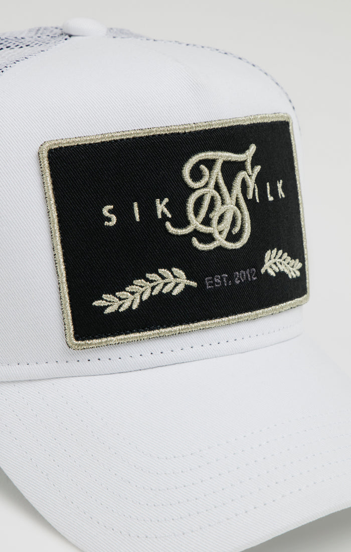 Load image into Gallery viewer, SikSilk Og Patch Trucker - White (3)