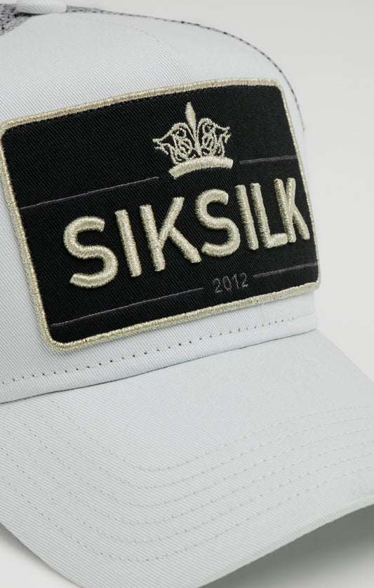 SikSilk Crown Patch Trucker - Grey