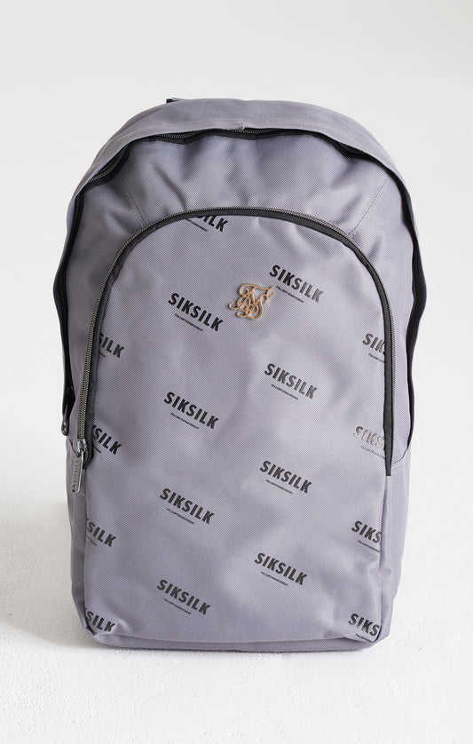 SikSilk Core Repeat Print Backpack - Grey