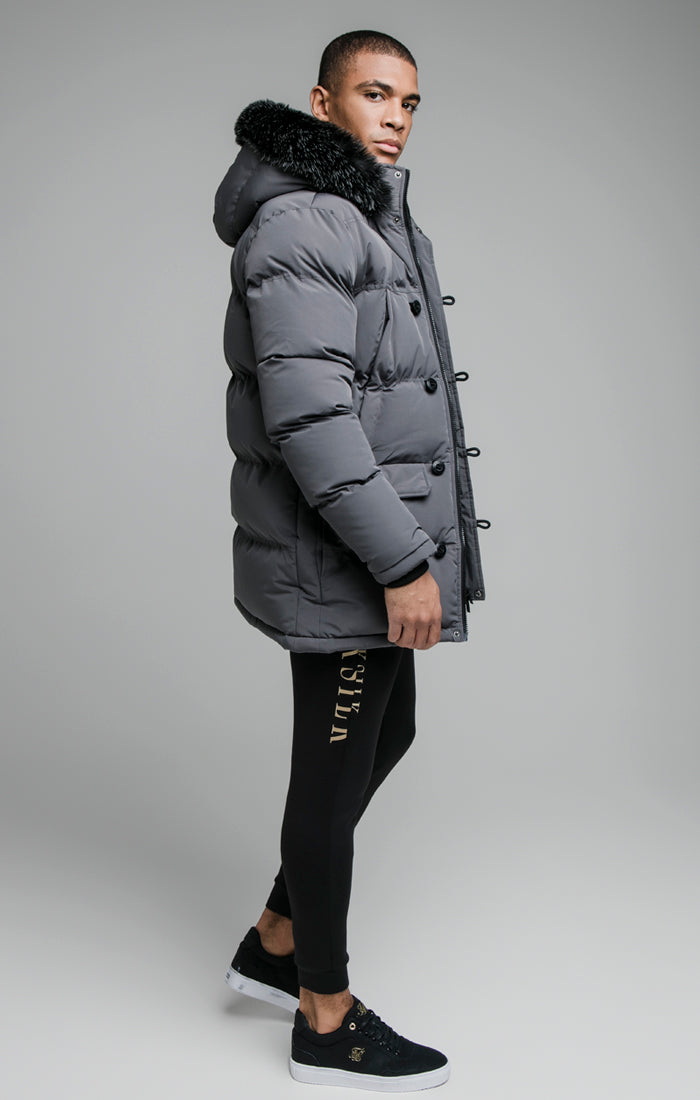 Load image into Gallery viewer, Grey Puff Parka (4)