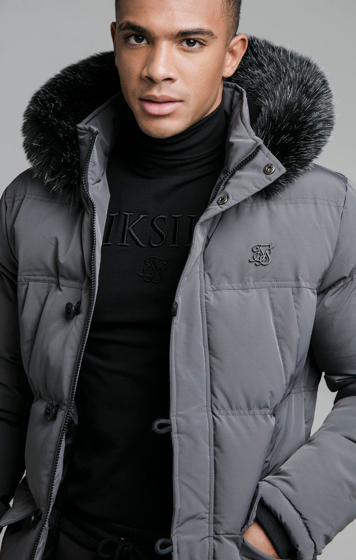 Load image into Gallery viewer, Grey Puff Parka (1)