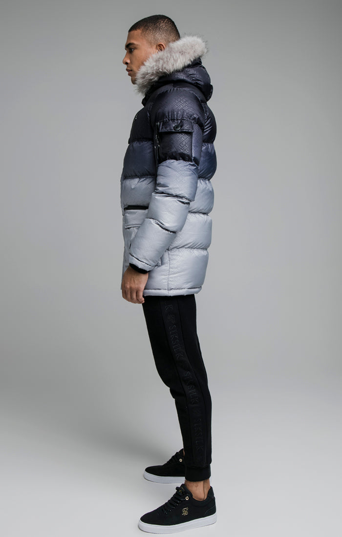 Load image into Gallery viewer, Black And Grey Puff Parka (4)