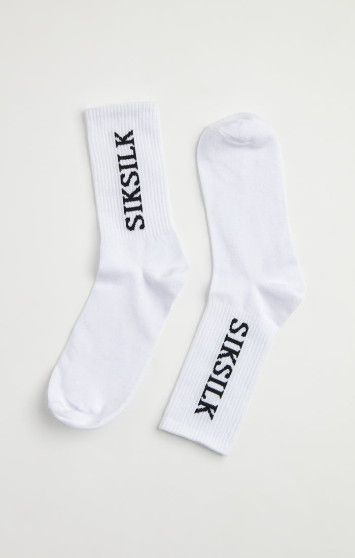 Load image into Gallery viewer, SikSilk Socks (Pack Of 5) - White