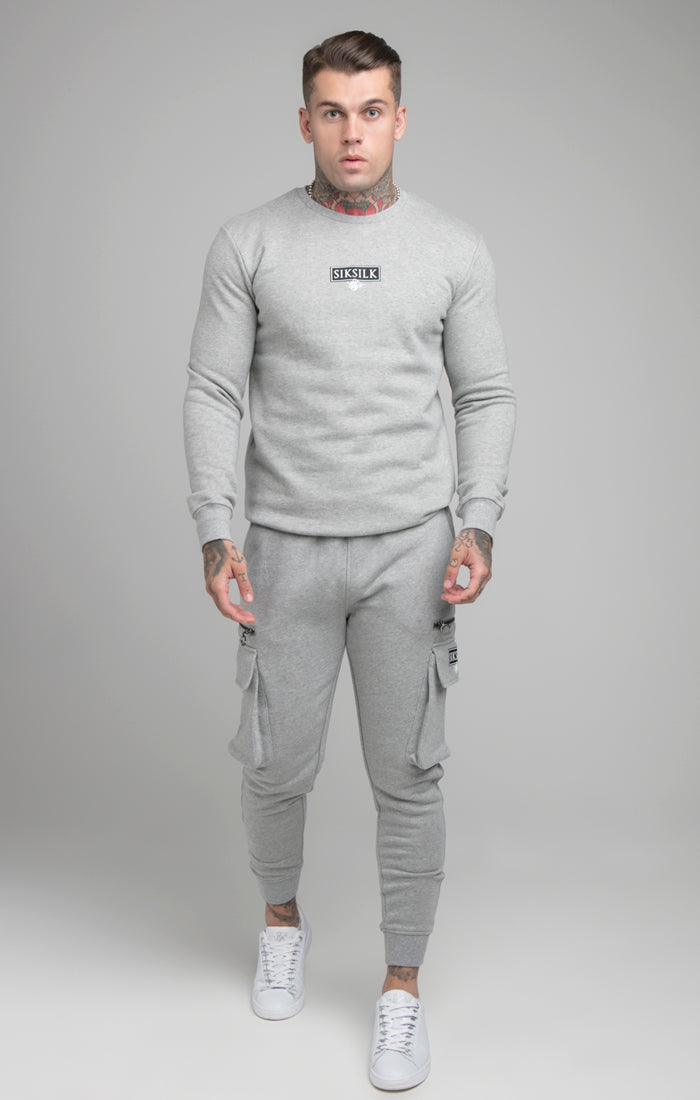 Load image into Gallery viewer, Grey Cuffed Cargo Jogger (1)