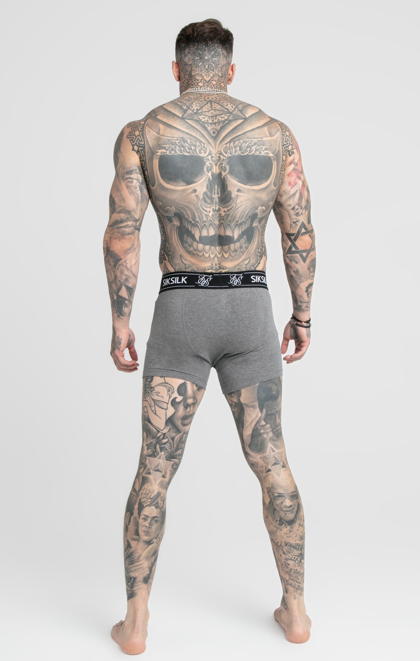 Load image into Gallery viewer, Grey Pack Of 3 Boxers (4)