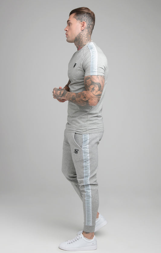 Grey Tape Fitted Jogger