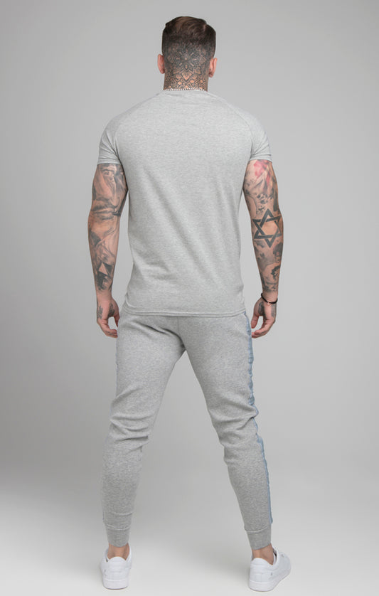 Grey Tape Fitted Jogger