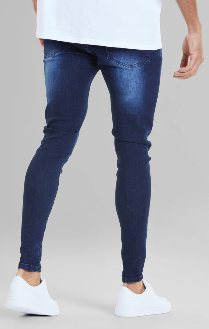 Load image into Gallery viewer, Blue Embossed Print Skinny Jean (2)