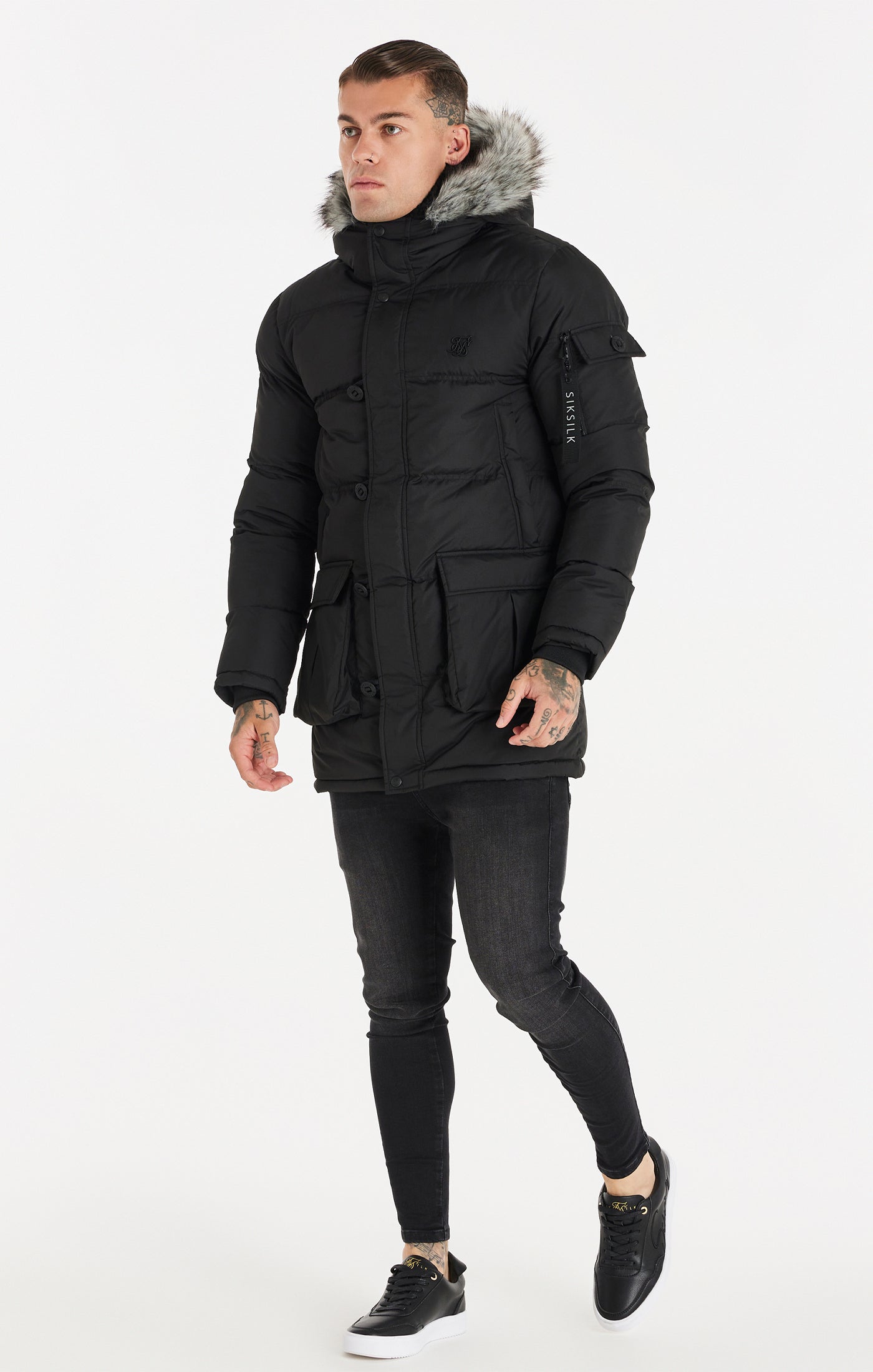 Load image into Gallery viewer, Black Arctic Parka (2)
