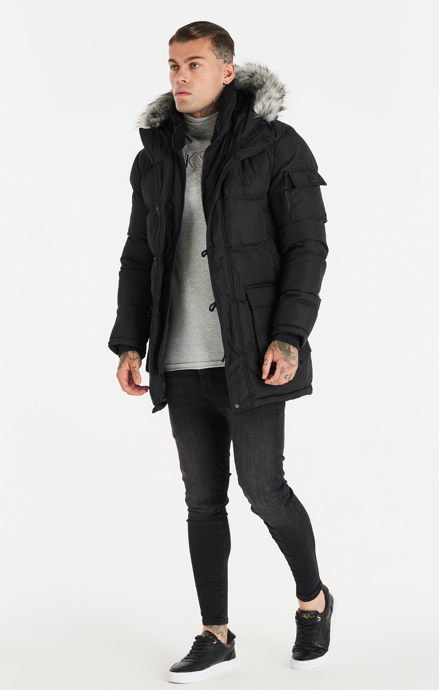 Load image into Gallery viewer, Black Arctic Parka (4)