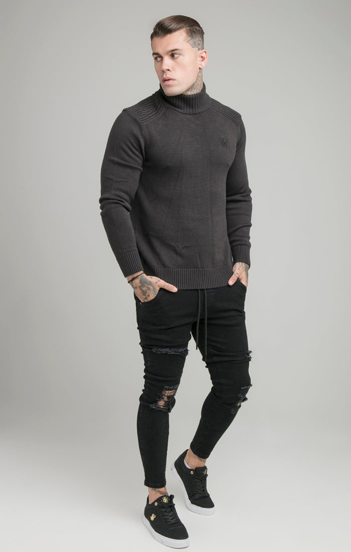 Load image into Gallery viewer, Grey Turtle Neck Jumper (5)