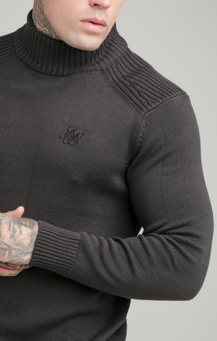 Load image into Gallery viewer, Grey Turtle Neck Jumper (1)