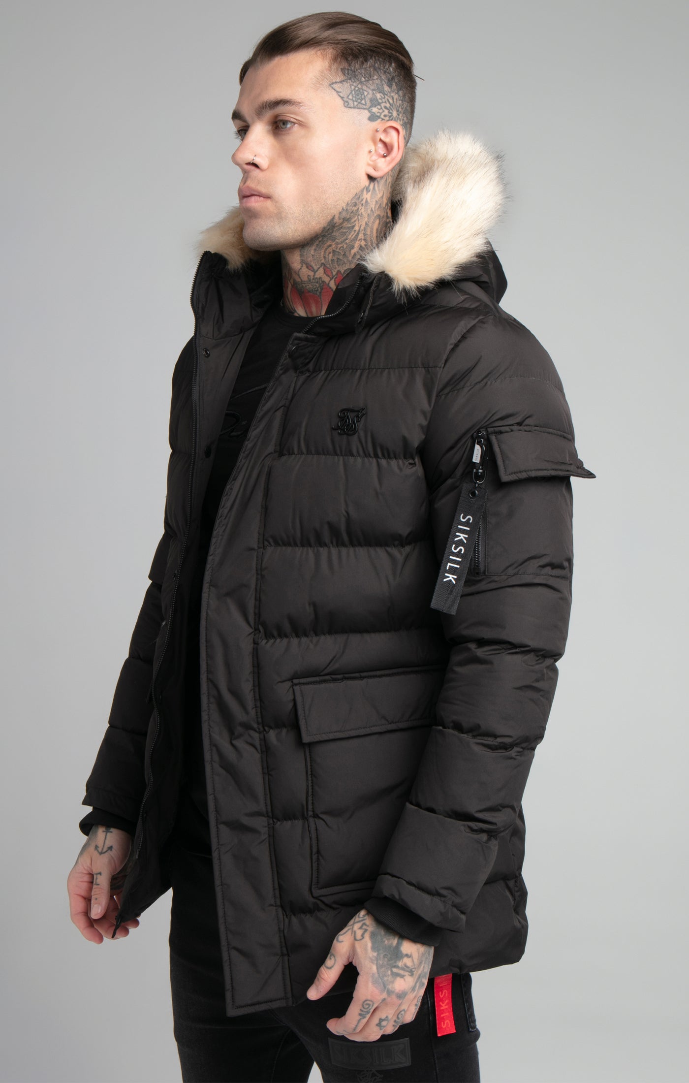 Load image into Gallery viewer, Black Expedition Parka