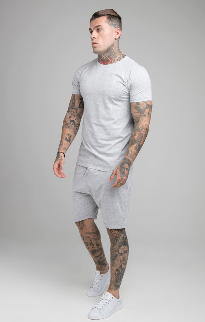 Load image into Gallery viewer, Grey Marl Short And T-Shirt Twin Set