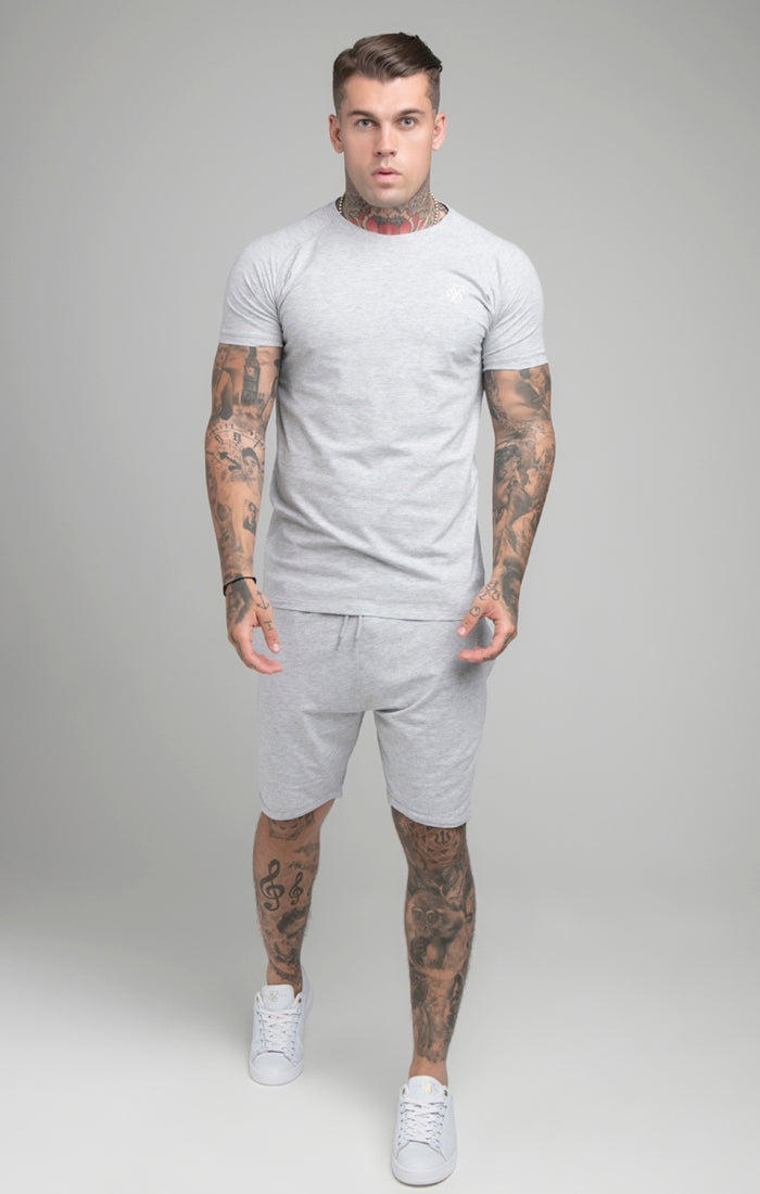 Load image into Gallery viewer, Grey Marl Short And T-Shirt Twin Set (1)
