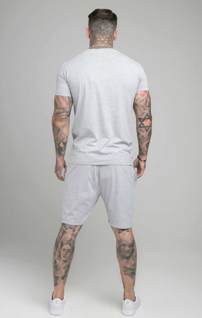 Load image into Gallery viewer, Grey Marl Short And T-Shirt Twin Set (2)