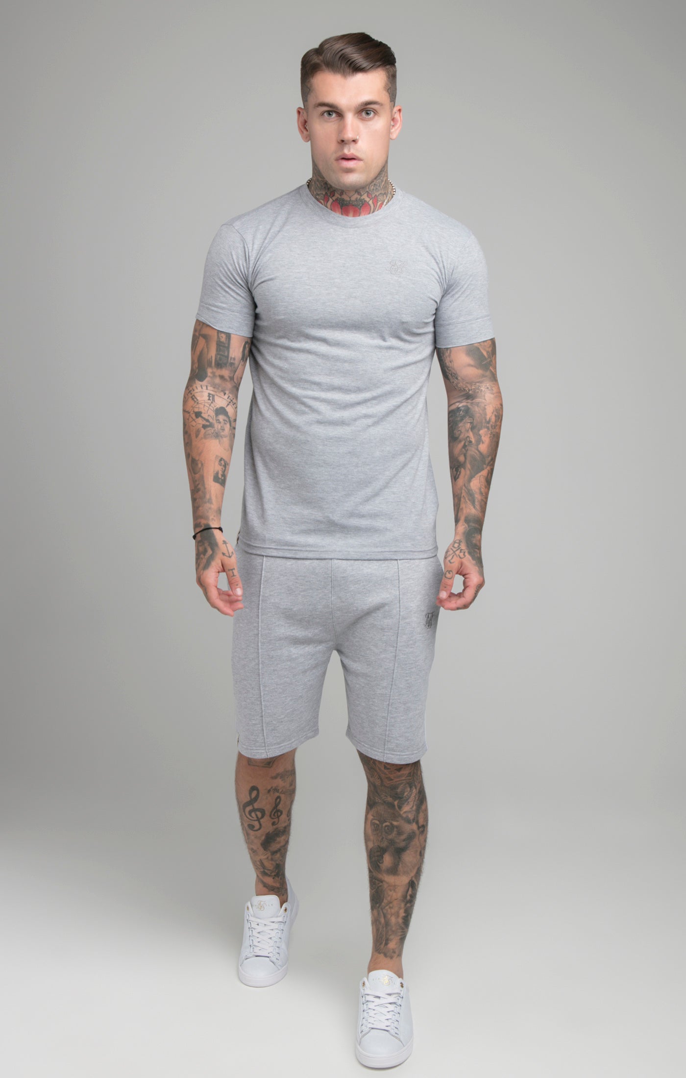 Load image into Gallery viewer, Grey Marl Smart T-Shirt (2)