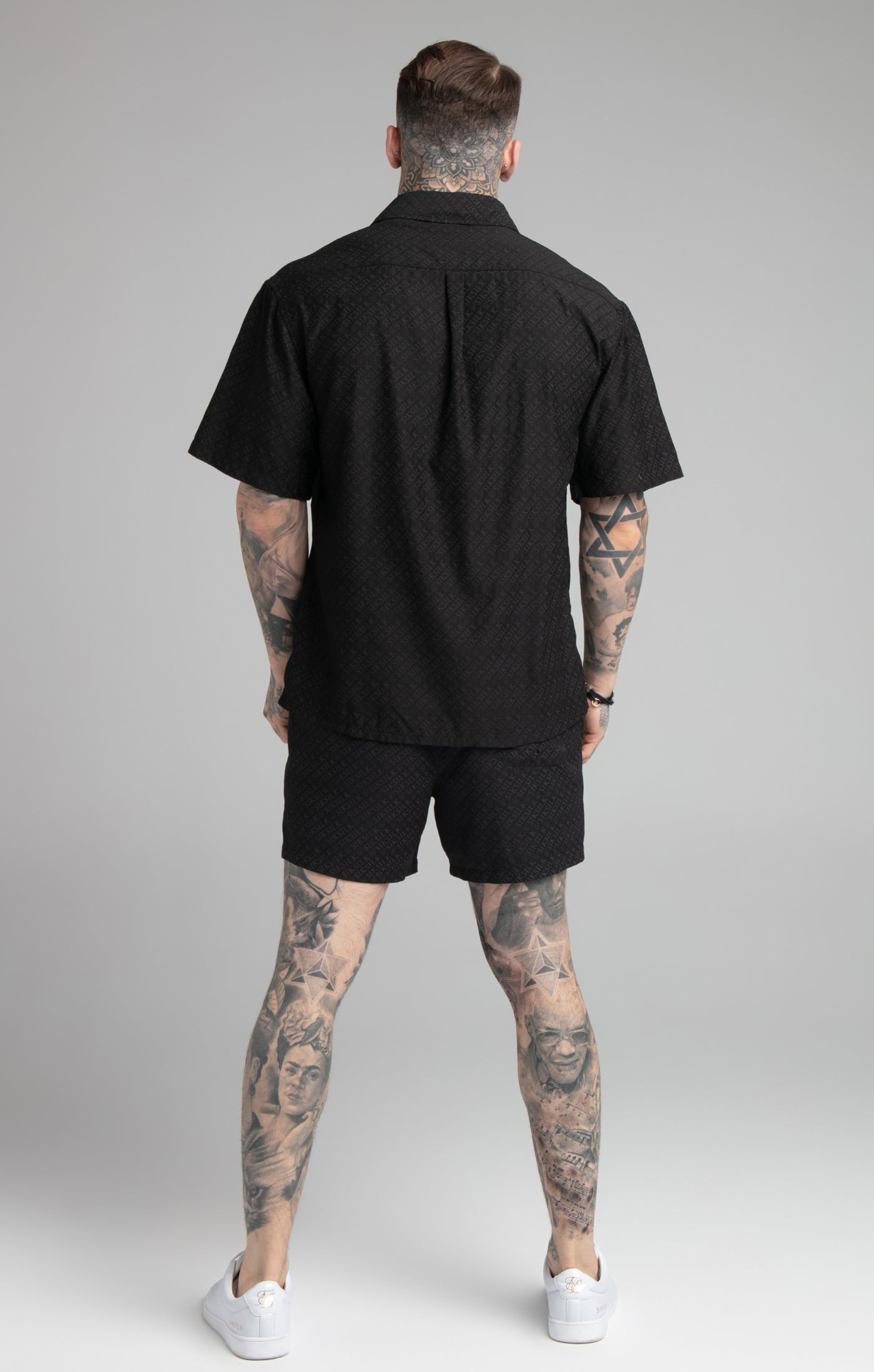 Load image into Gallery viewer, Black Print Resort Shirt (4)