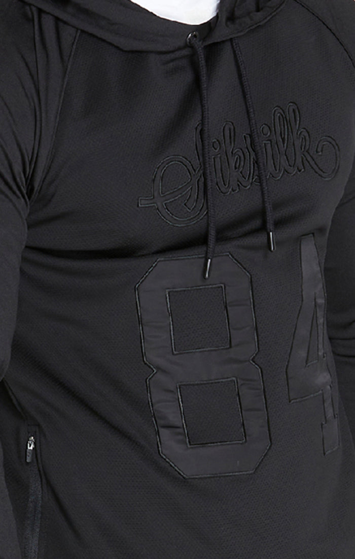 Load image into Gallery viewer, Black Overhead Retro Sports Hoodie (1)