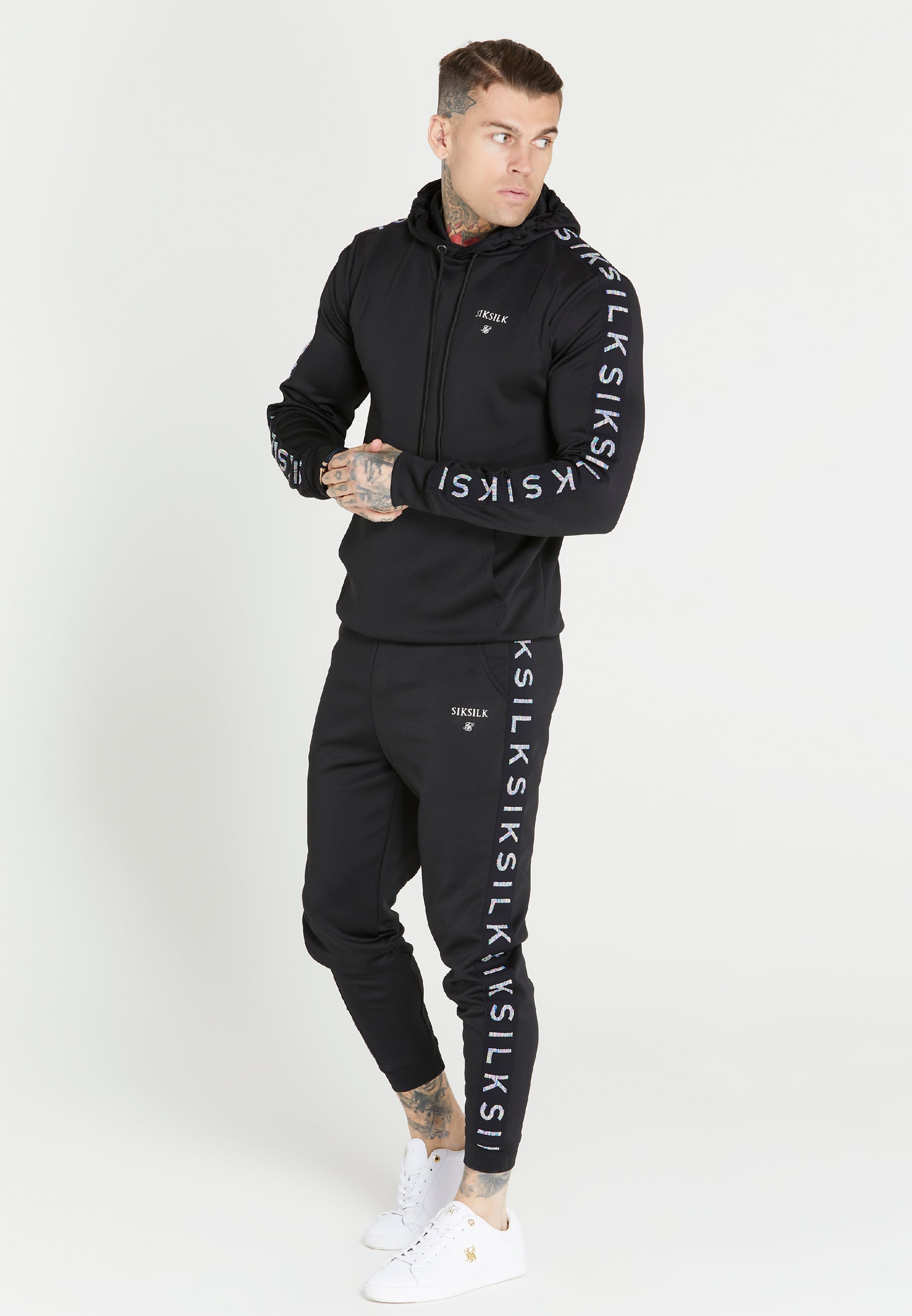 Load image into Gallery viewer, Black Runner Track Pant (3)