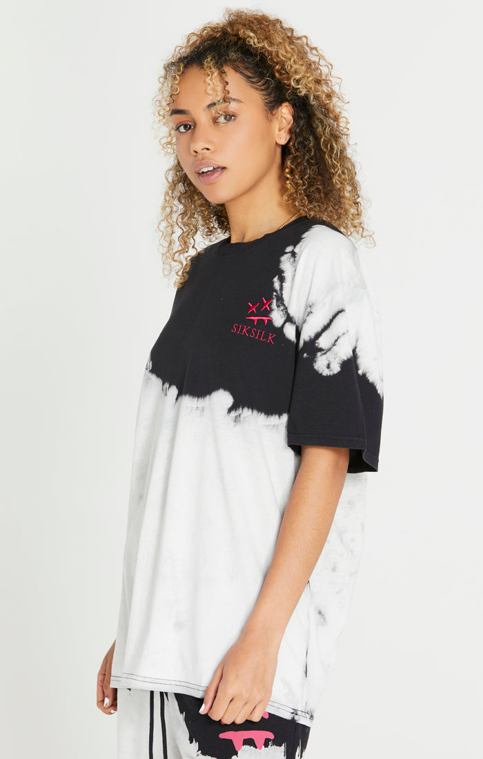 Load image into Gallery viewer, SikSilk X Steve Aoki Oversized Tee - White &amp; Black (2)