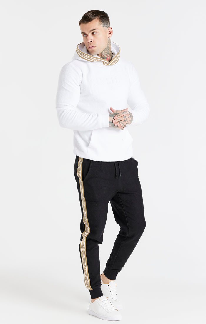 Load image into Gallery viewer, White Eminent Loop Back Overhead Hoodie (2)