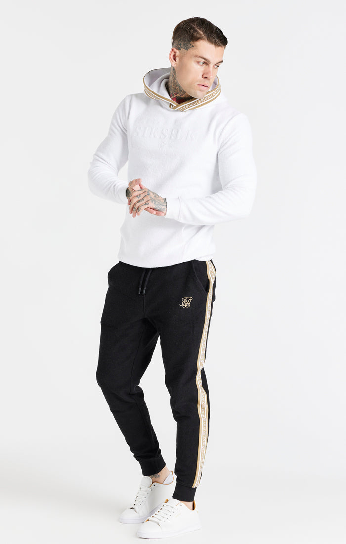 Load image into Gallery viewer, White Eminent Loop Back Overhead Hoodie (3)