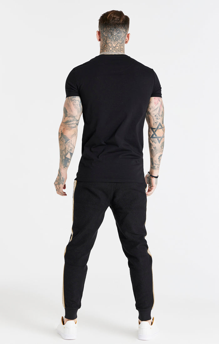 Load image into Gallery viewer, Black Eminent Loop Back Cuff Pant (5)