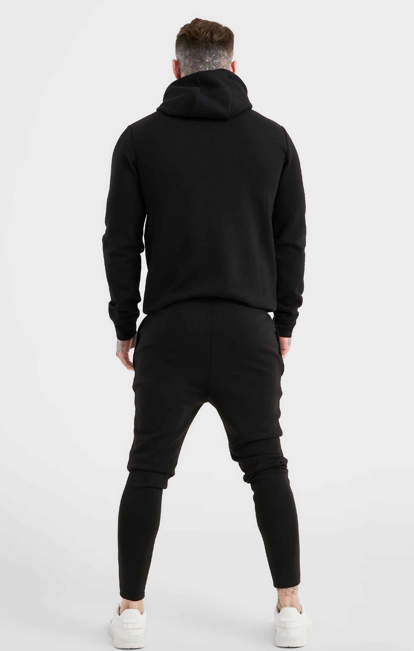 Load image into Gallery viewer, Black Sports Overhead Hoodie (4)