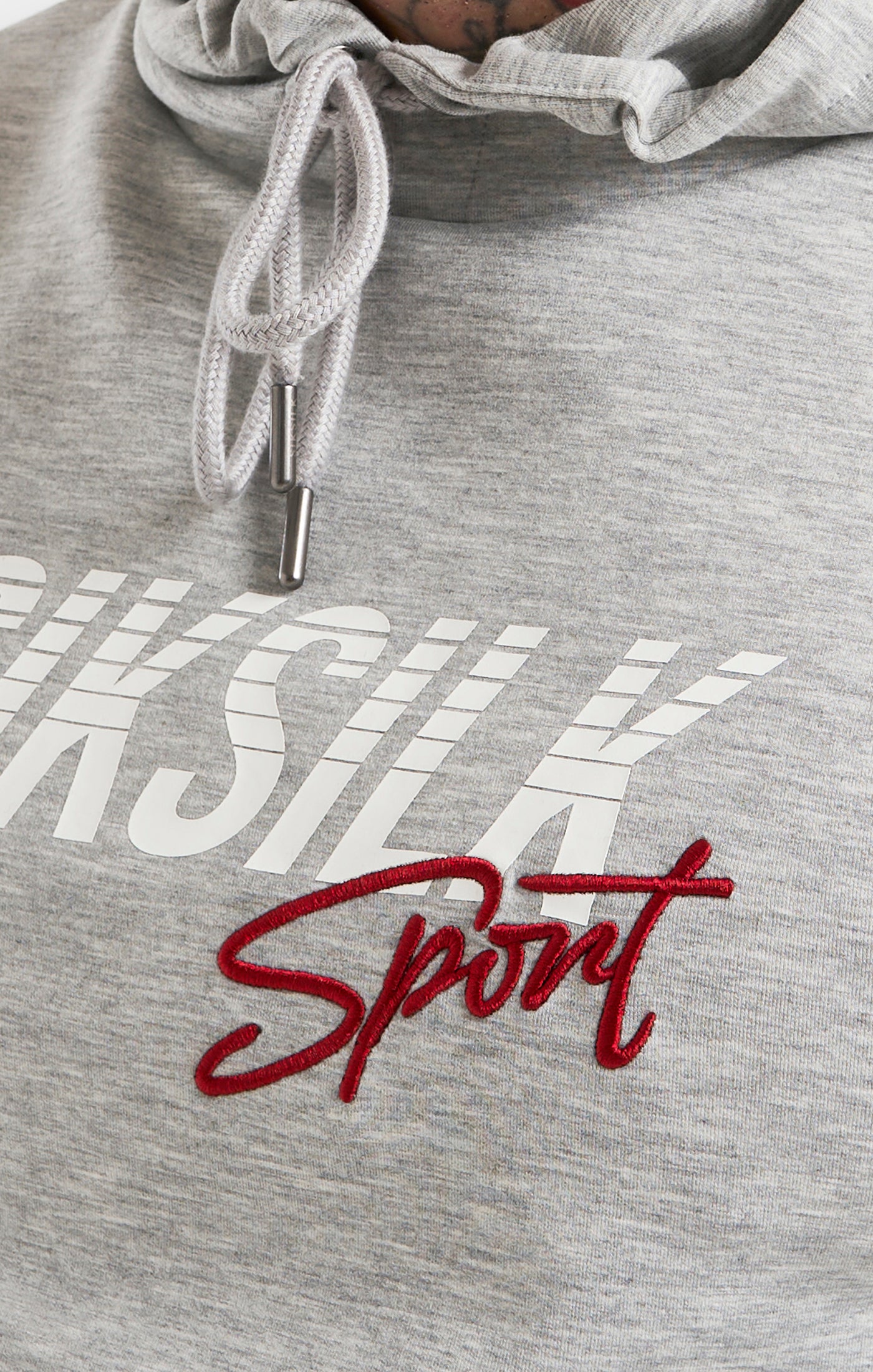 Load image into Gallery viewer, SikSilk Overhead Basic Sports Hoodie - Grey Marl (1)