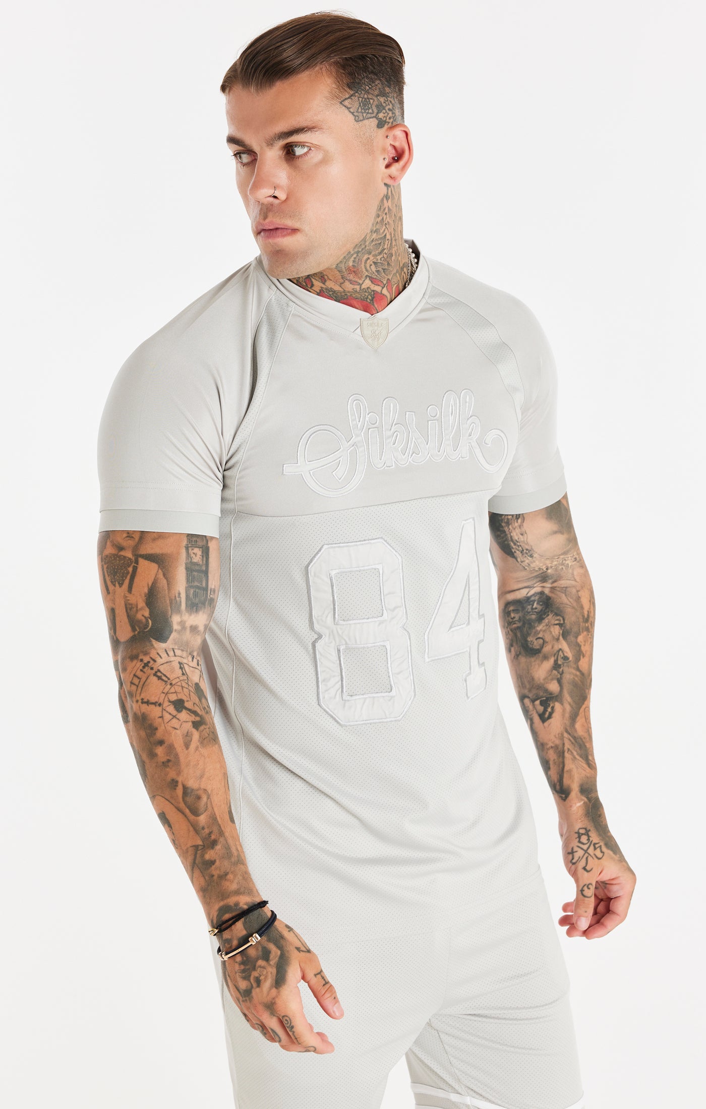 Load image into Gallery viewer, Grey Stretch Sports T-Shirt