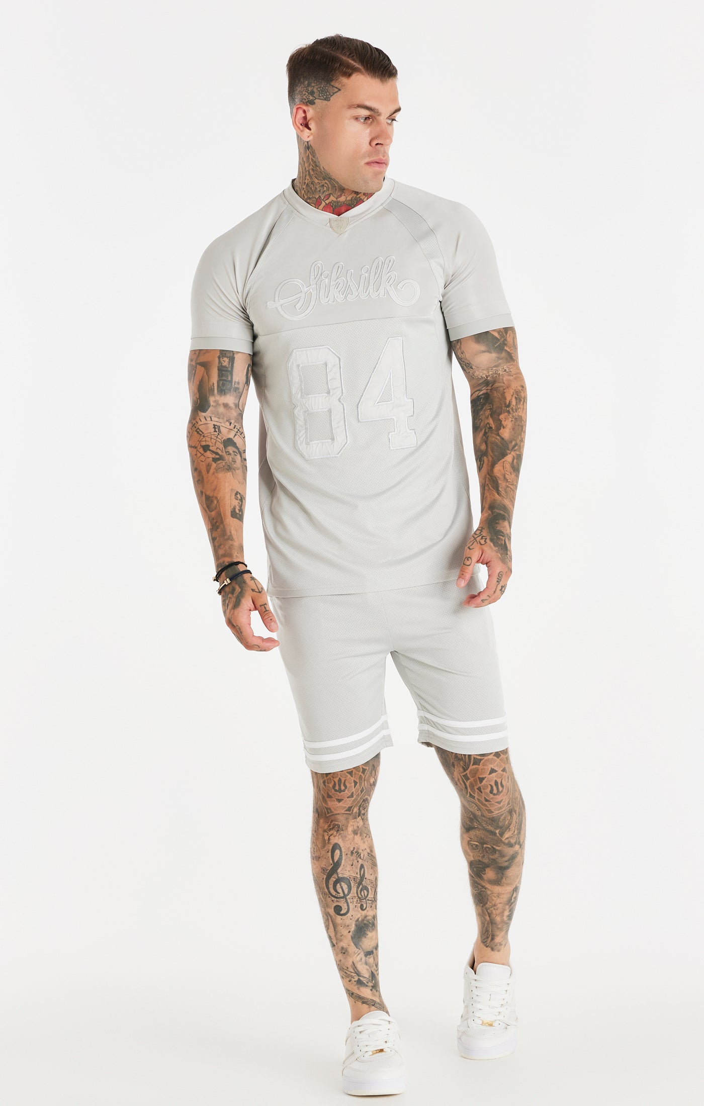 Load image into Gallery viewer, Grey Stretch Sports T-Shirt (2)