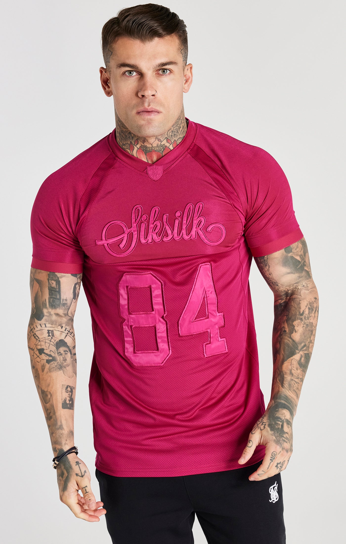 Load image into Gallery viewer, Pink Stretch Sports T-Shirt (4)