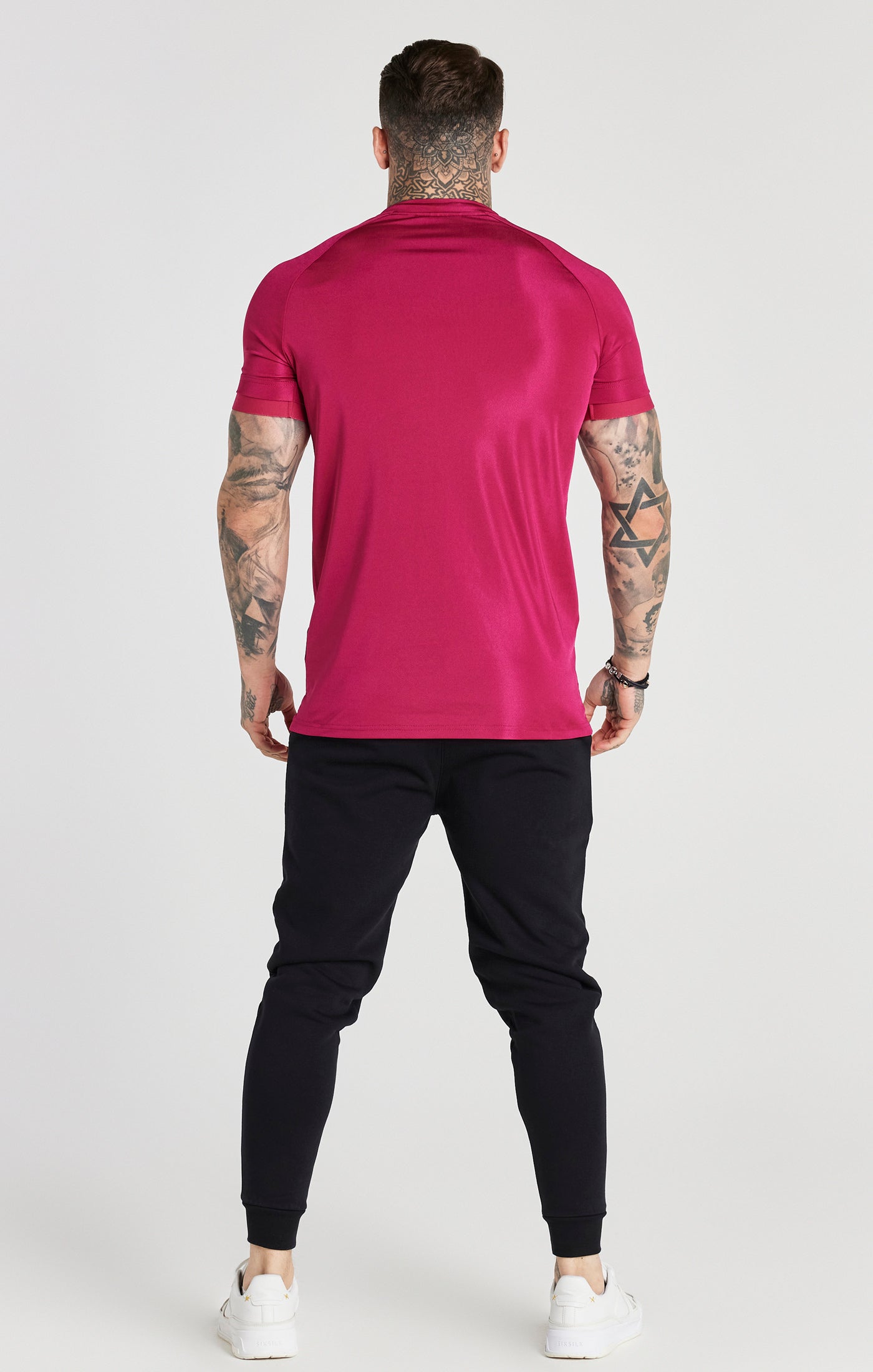 Load image into Gallery viewer, Pink Stretch Sports T-Shirt (3)