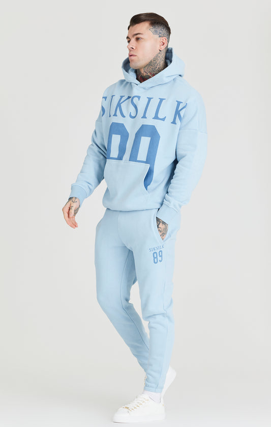Blue Relaxed Fit Overhead Hoodie