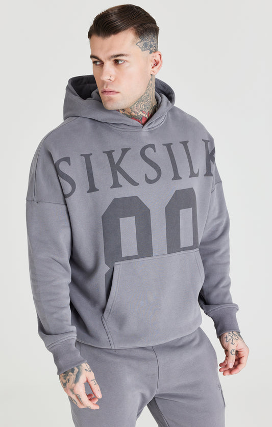 Grey Relaxed Fit Overhead Hoodie