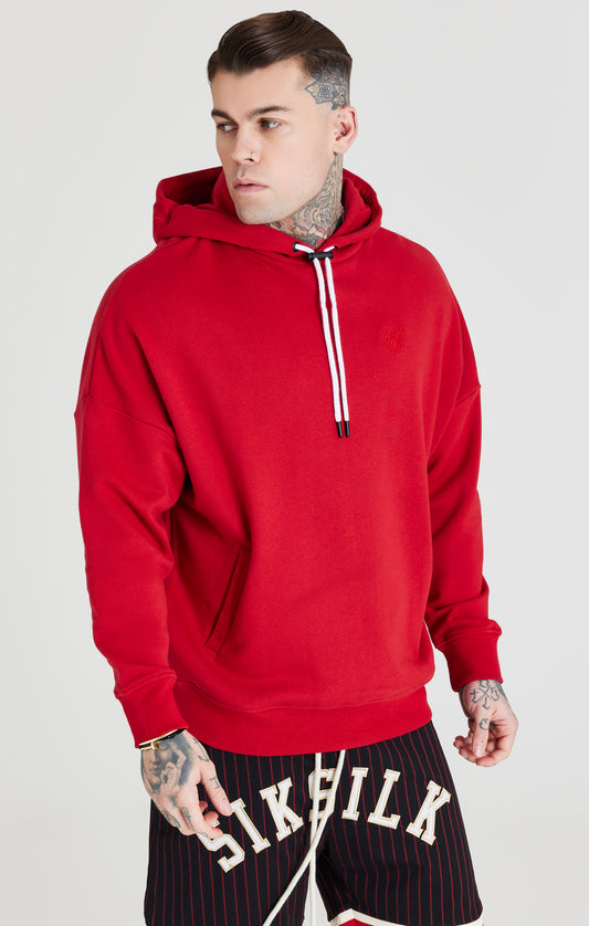 Red Retro Classic Toggle Hoodie