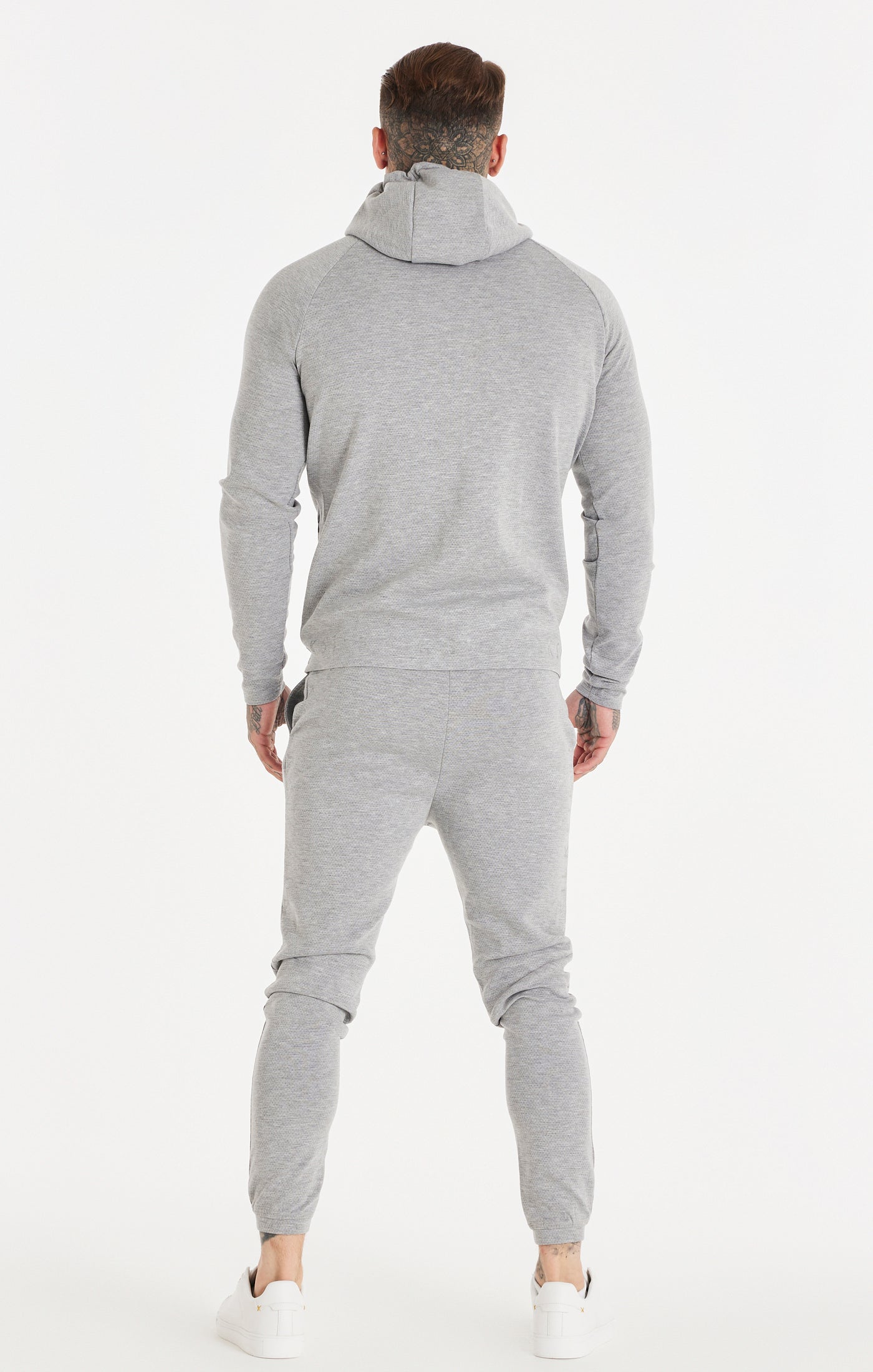 Load image into Gallery viewer, Grey Textured Fitted Pant (6)