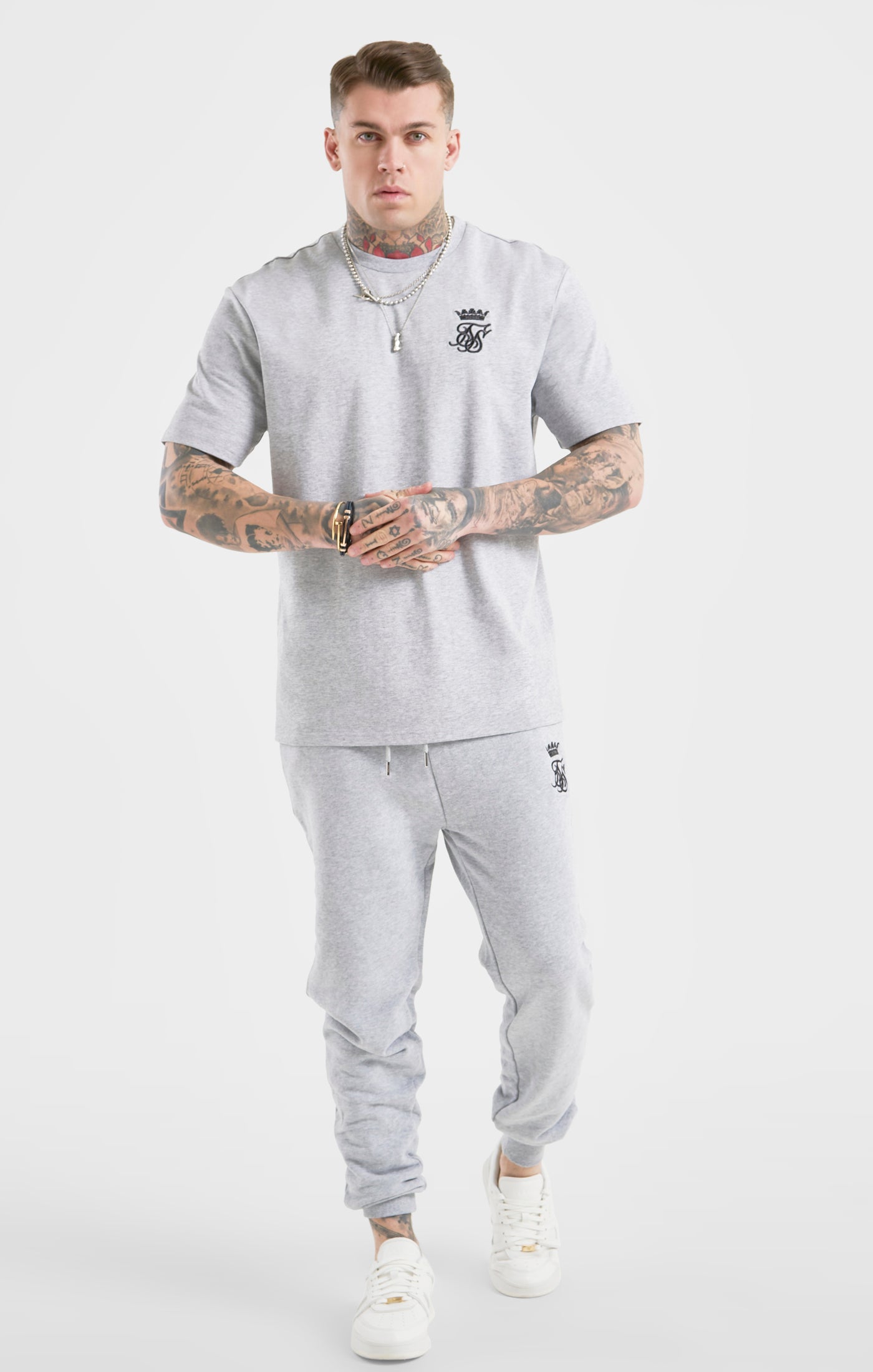 Load image into Gallery viewer, Messi x SikSilk Grey Fleece Pant (2)