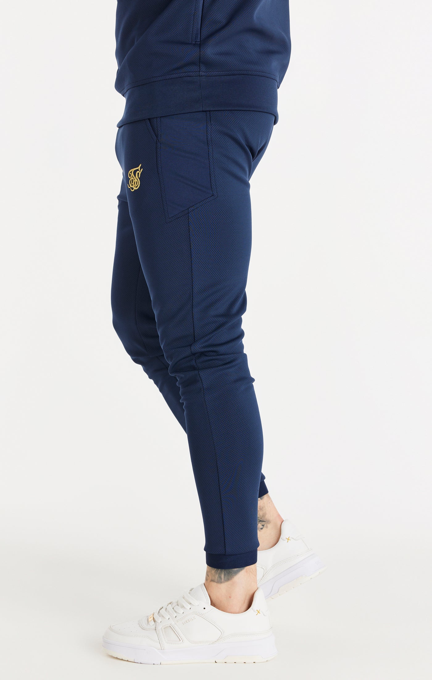 Load image into Gallery viewer, Navy Retro Sports Scope Pant (1)