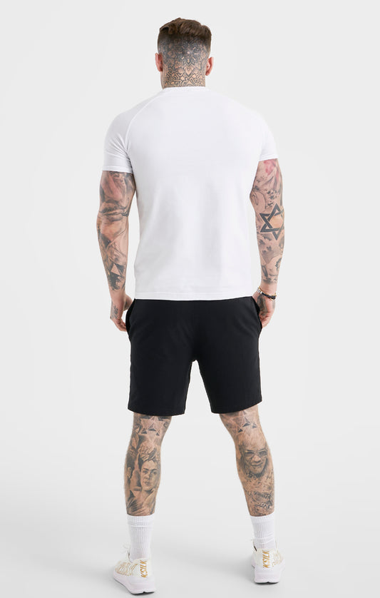 White Sports Short Sleeve T-Shirt