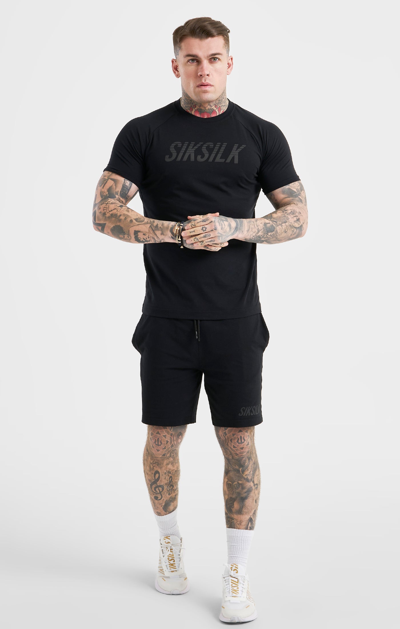 Load image into Gallery viewer, Black Sports Short Sleeve T-Shirt (2)