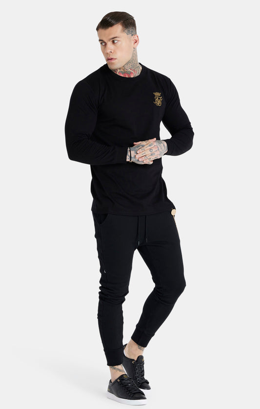 Messi x SikSilk Black Long Sleeve T-Shirt