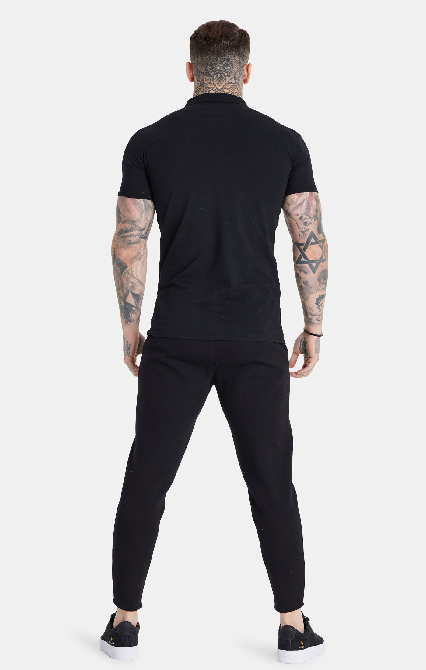 Load image into Gallery viewer, Messi X SikSilk Polo Shirt - Black (4)
